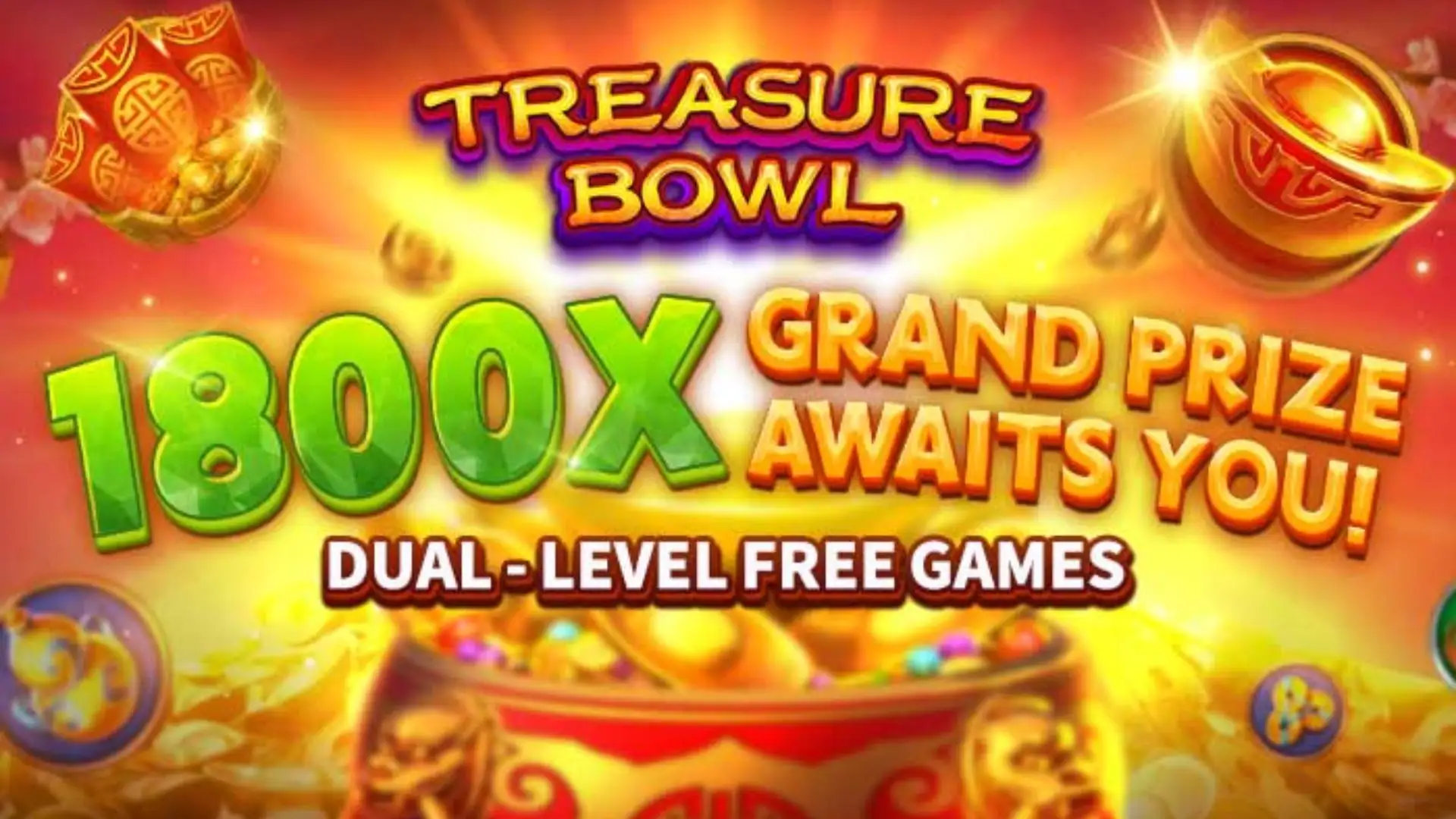 Multiplicadores Treasure Bowl pt cc - 7777x Máximo com Tigela Dourada
